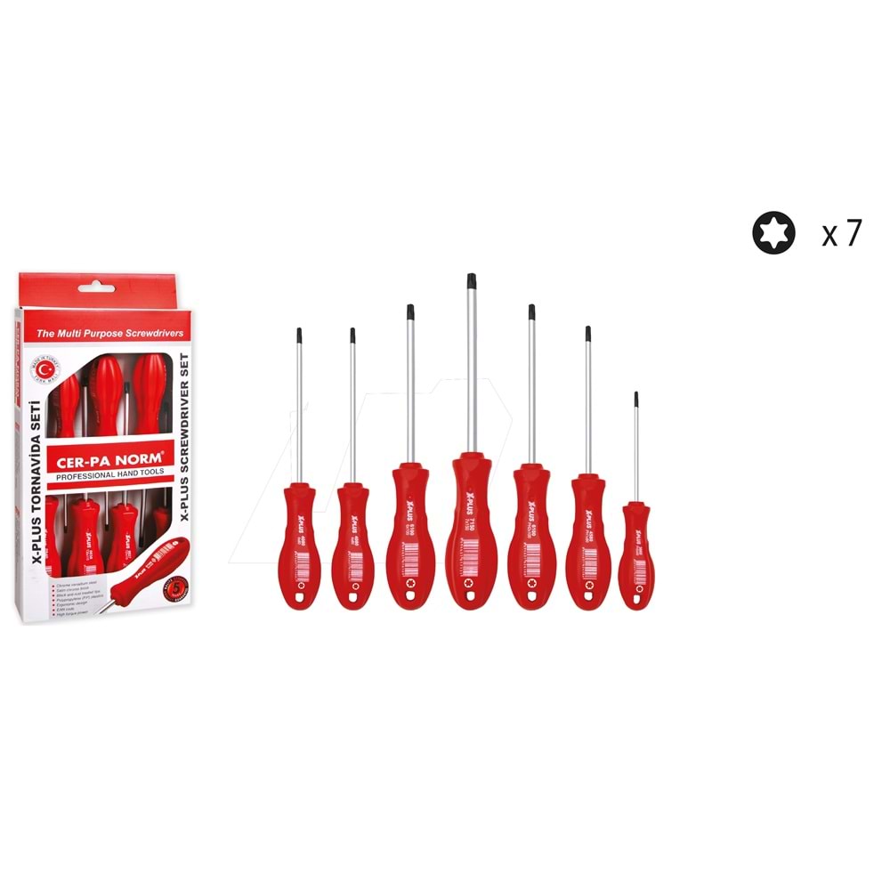 Cerpa Norm 7 Parça X-Plus Torx Tornavida Seti