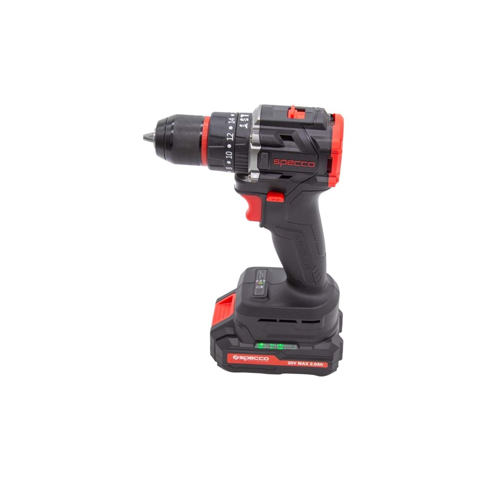 SPECCO BLACK SERİ 20V 4.0 AH AKÜLÜ DARBELİ MATKAP 80 NM