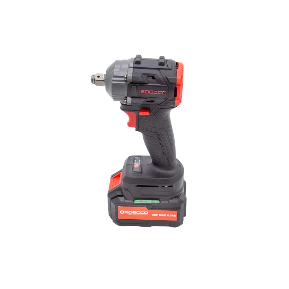 SPECCO BLACK SERİ 20V 4.0 AH AKÜLÜ DARBELİ SOMUN SÖKME 80 NM