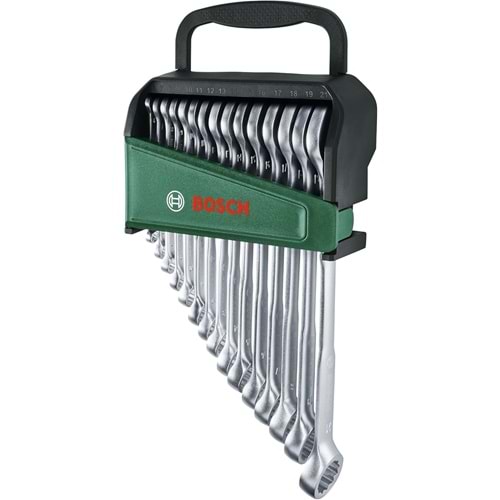 BOSCH AÇIK UÇLU KOMBİNE ANAHTAR SETİ 15 PARÇA