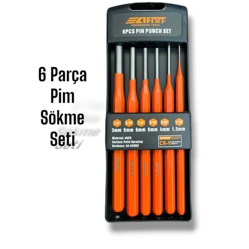 6 PÇ PİM SÖKME SETİ
